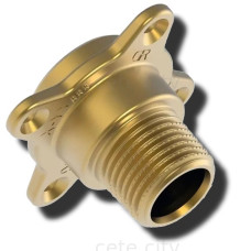Mufa mosiężna z kołnierzem 1/2" X 1/2" GZ Tece Profil 9820012